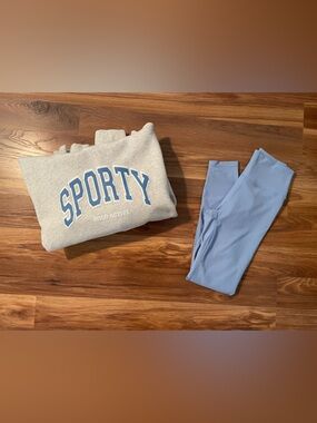 Wilo the Label Sporty Hoodie Legging Set S NWT